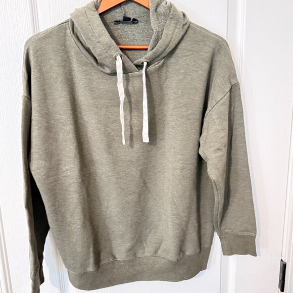 2 of BUFFALO David Bitton Women's Black & Dark Green Hoodies Sweater Sz. Large - Picture 7 of 12